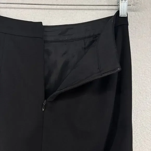 TRINA TURK Skirt M Straight Pencil Zip Back Lined Modal Stretch Career Black - Picture 7 of 14